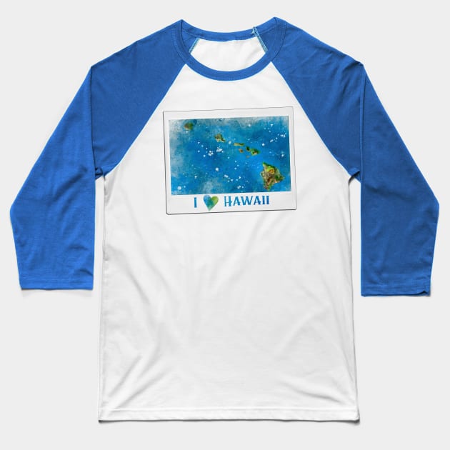 snapshot - i heart hawaii Baseball T-Shirt by mystudiocreate